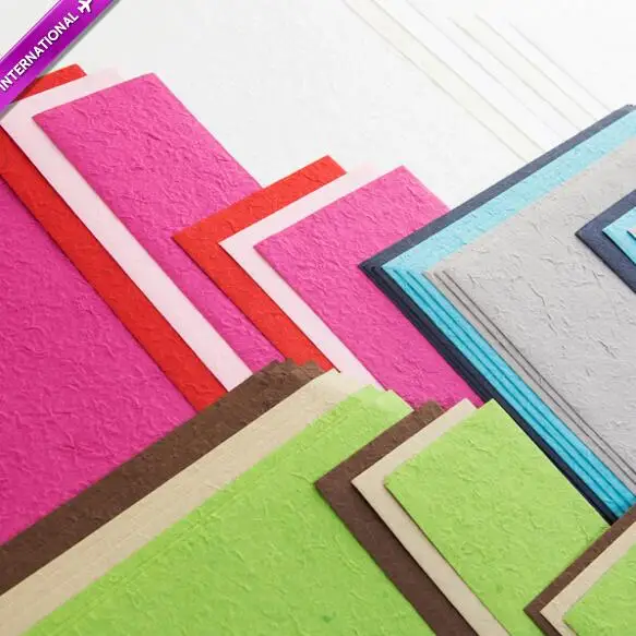 eco friendly natural biodegradable handmade mulberry paper A4 size 110gsm