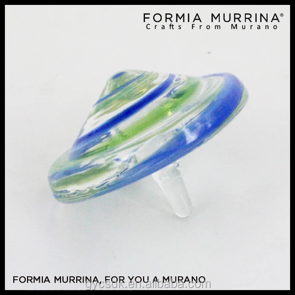 
2021 classic toys glass toy murano glass spinning top for children toy 