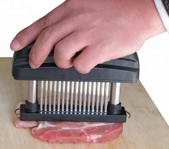 high-quality HHCMX-096 stainless steel steak needle tender meat needle 48 blades meat tenderizer