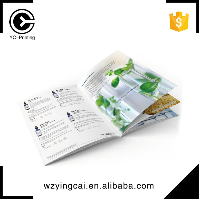 
Top quality full color designed custom cheap catalog printing 
