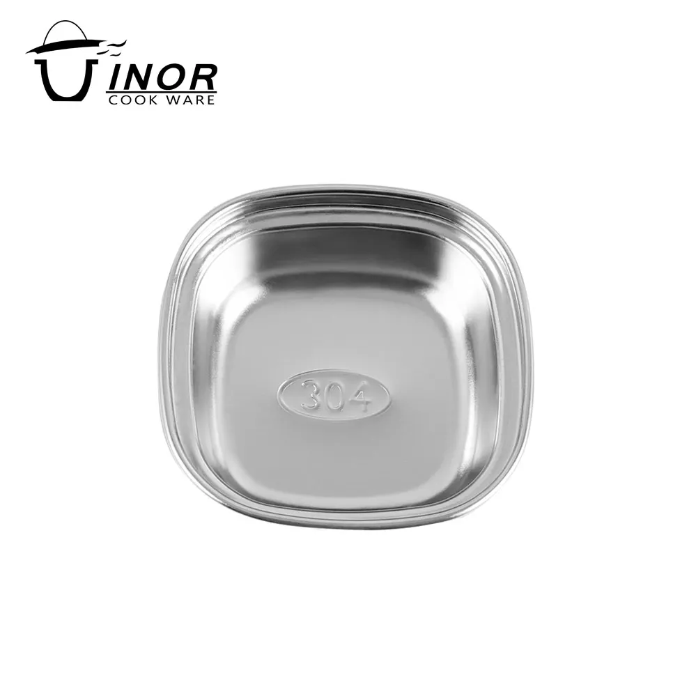 stainless steel dinner plate soy sauce dish for wholesale