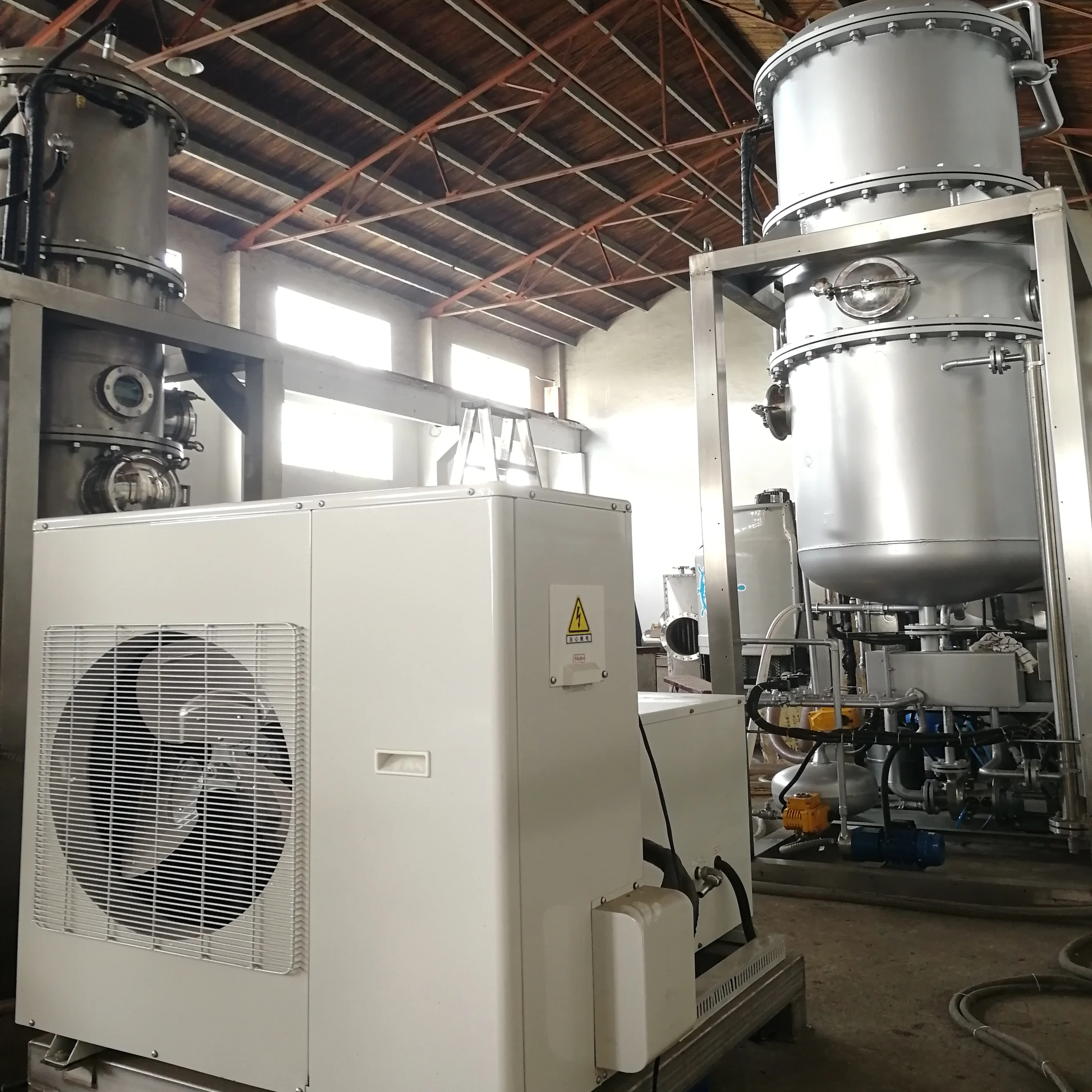 
High chemicals COD BOD waste water solvent integrated package brine nitrogen ammonia evaporator 
