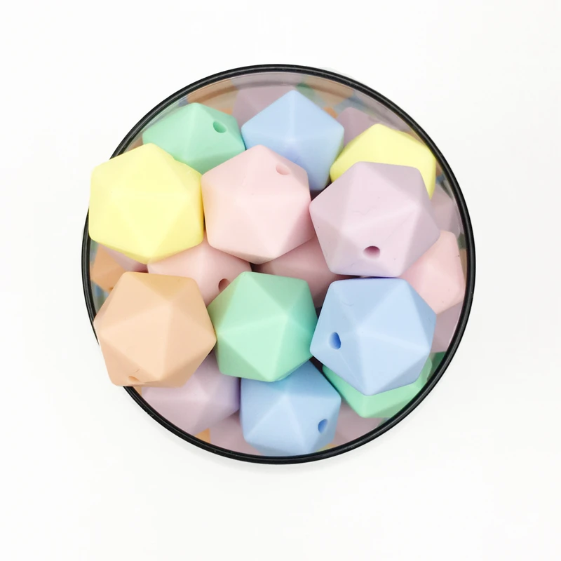 BPA Free Silicone Round Chewable Baby Teething Beads for Jewelry