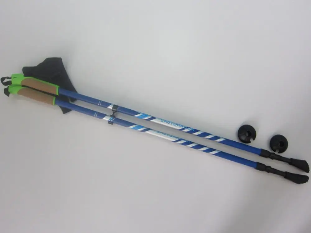 Comfortable Trekking Poles Cork Handle Walking Sticks