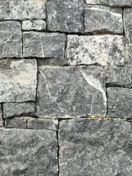 Black random sizes stone outdoor decorative wall tile for garden culture stone