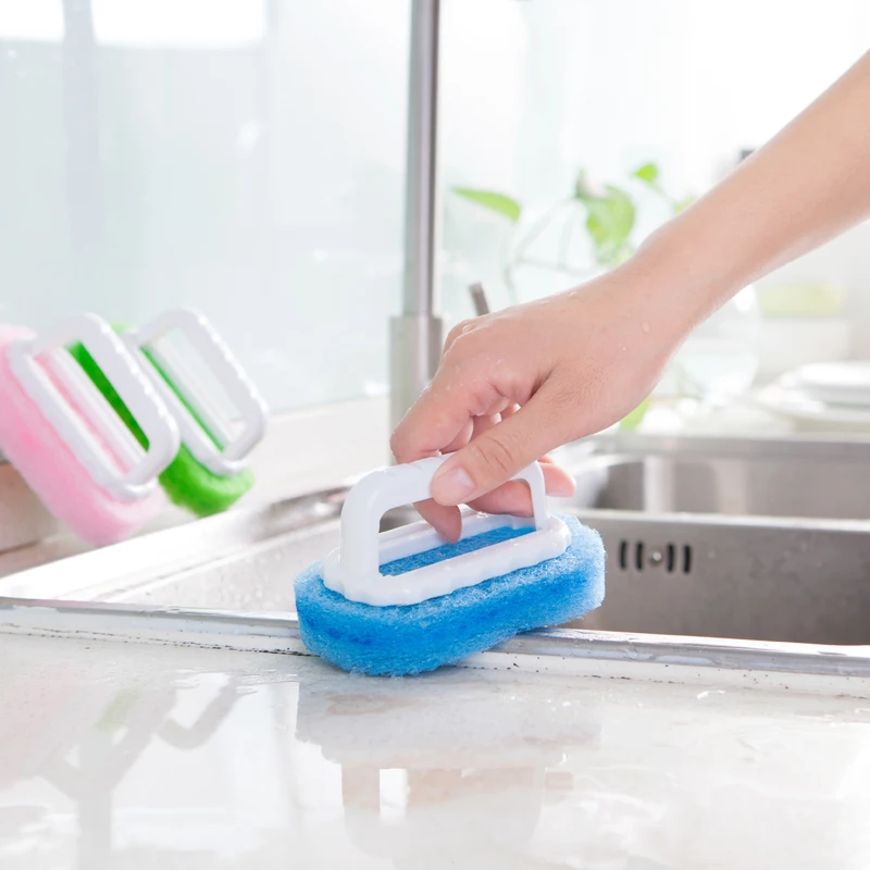 Kitchen and Bathroom Floor and Wall Sponge Cleaning Brush