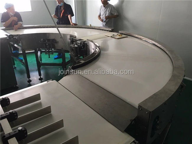 Spring Rolls Knife Edge Flat Belt Conveyor