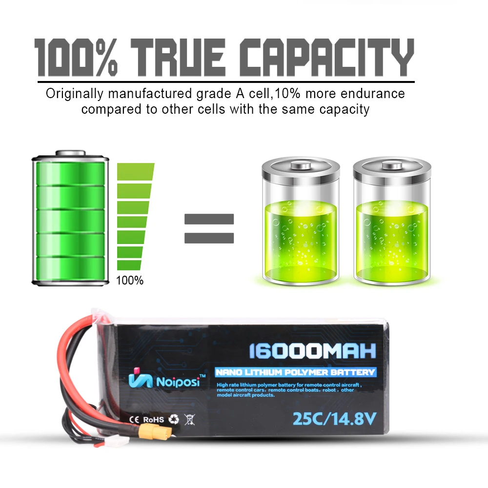 14.8V 16Ah 4S 30C Cell 14.8v 16000mah lipo battery pack rc lipo battery