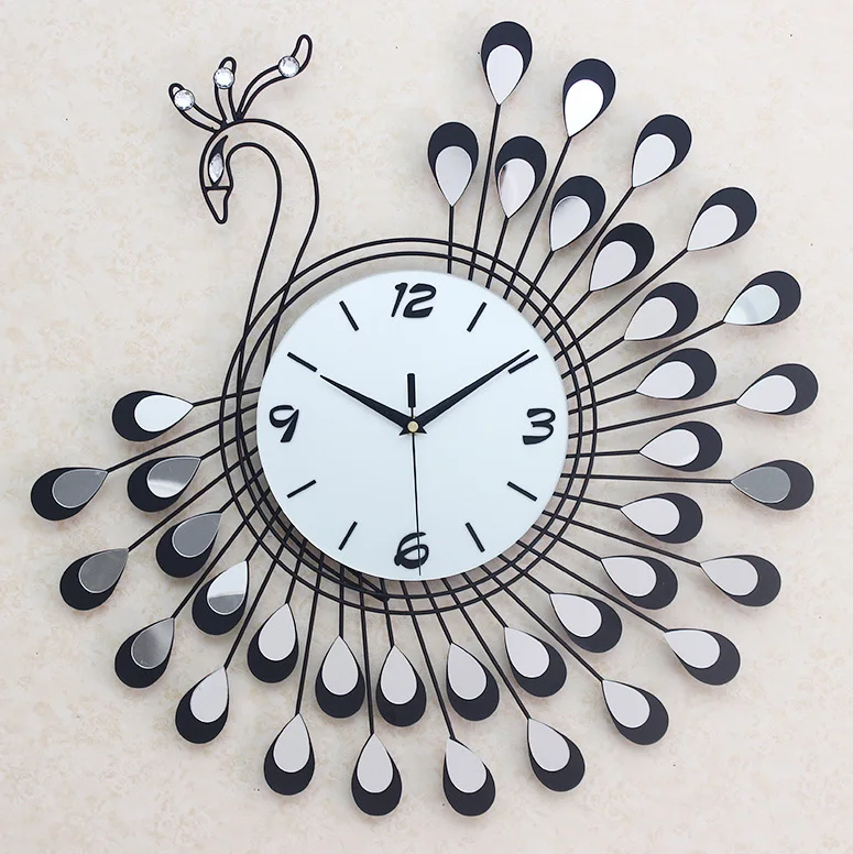 Best Selling Products Home Decor Art Craft Metal Crystal Home Goods Wall Clocks Themes