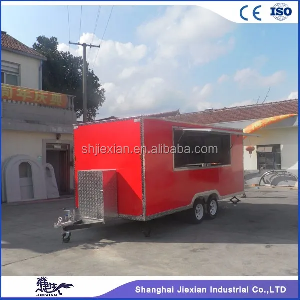 JX-FS500 5M long mobile food cart scooter trailer mobile food vending trailer for sale