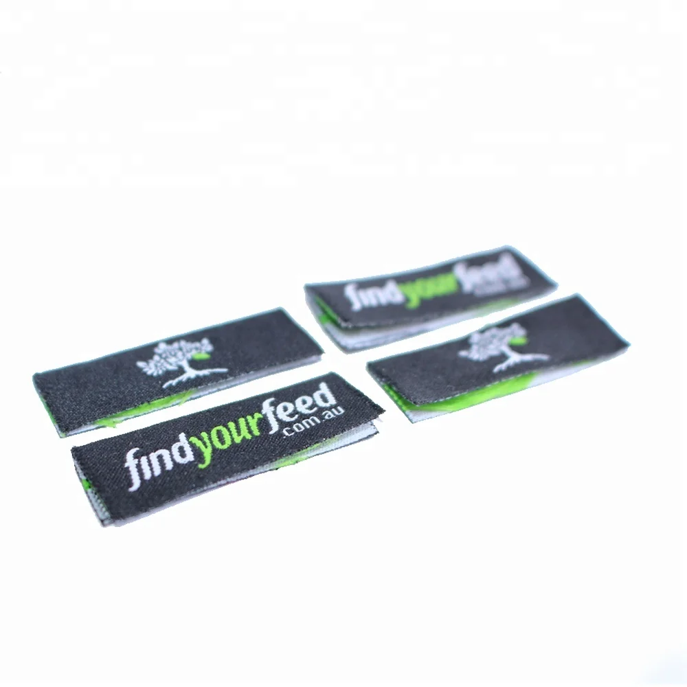 Good Quality Custom Name Logo Machine Woven Badges for School Uniform Clothing and Bag