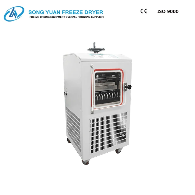 
freeze dryer for aloe vera electric heating suitable for fruit food medical / in-situ/Top Press LGJ-10FDY shelf freeze dryer 