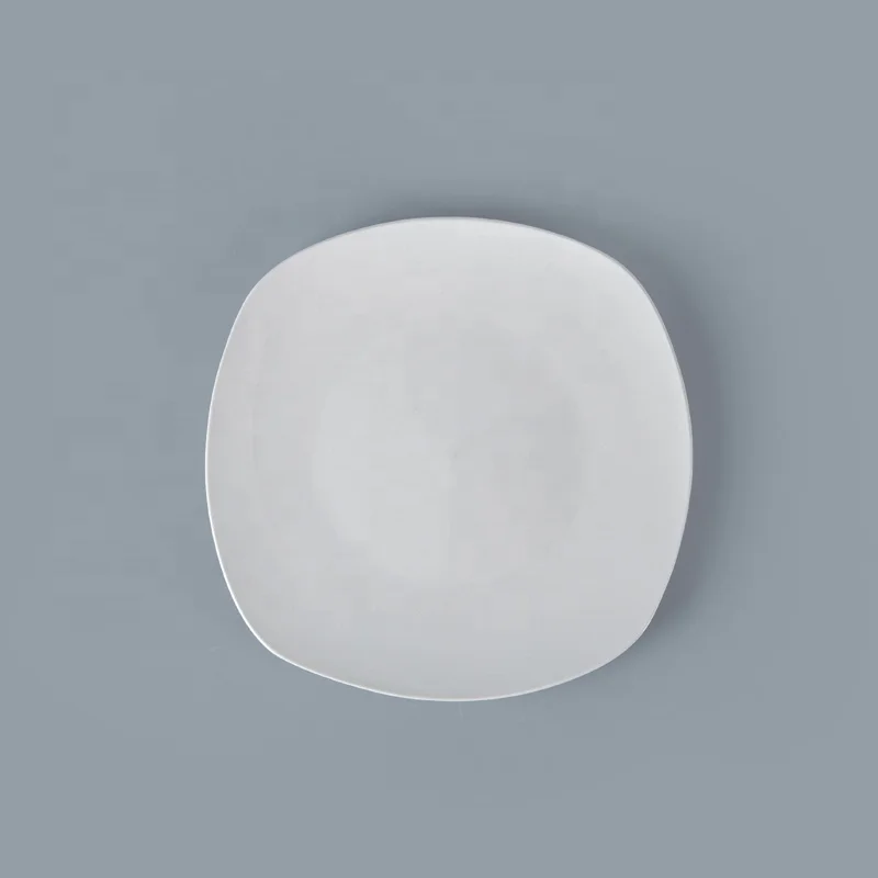 Customizable Super White Porcelain Square Platter