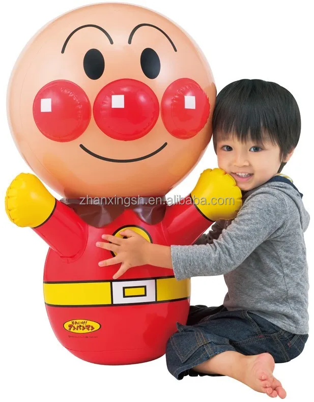 customized funny inflatable Anpanman tumbler for kids