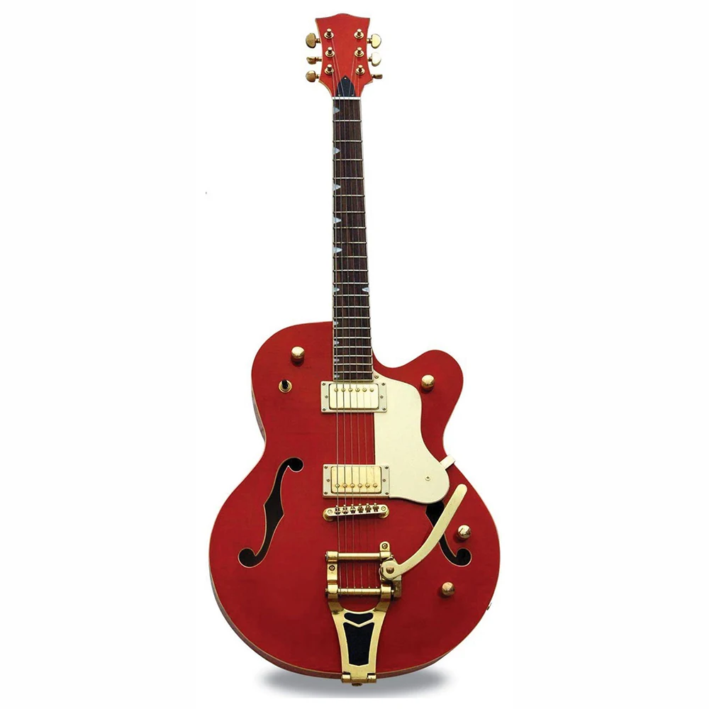 
 Китайская электрическая акустическая гитара в джазовом стиле с F-образным отверстием  