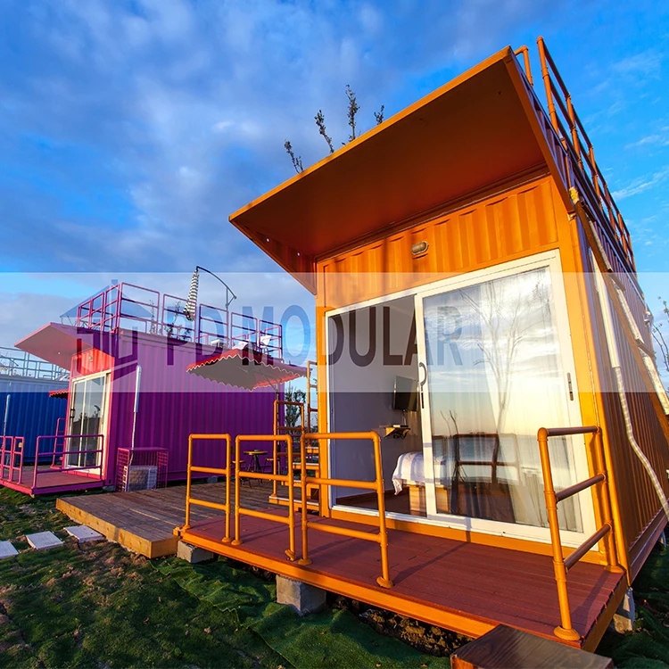 Prefabricated container home cheap steel structure mobile villa