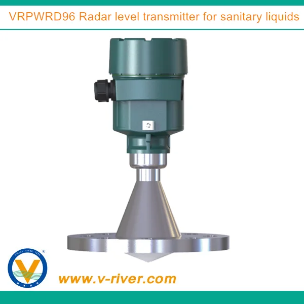 RS485 санитарно типа жидкости радар измеритель уровня