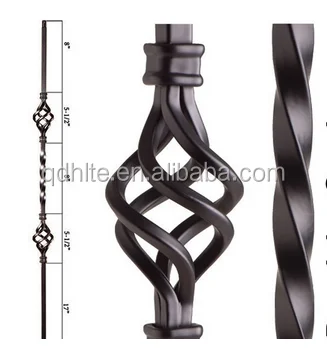 Metal baksets кованого железа корзины провода лестничные перила частей