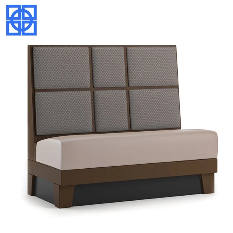 French Custom Made Banquette Seating Furniture PU Restaurant Banquette Chair Dinner Soft Sofa Bench