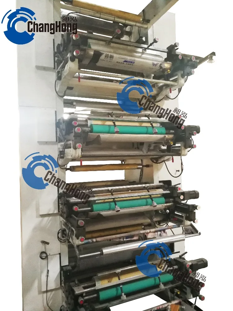 CJ8-800 Стек типа флексографическая печатная машина с Китая машина производитель