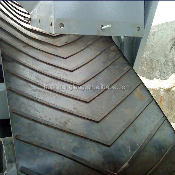 chevron V shape rubber conveyor belt