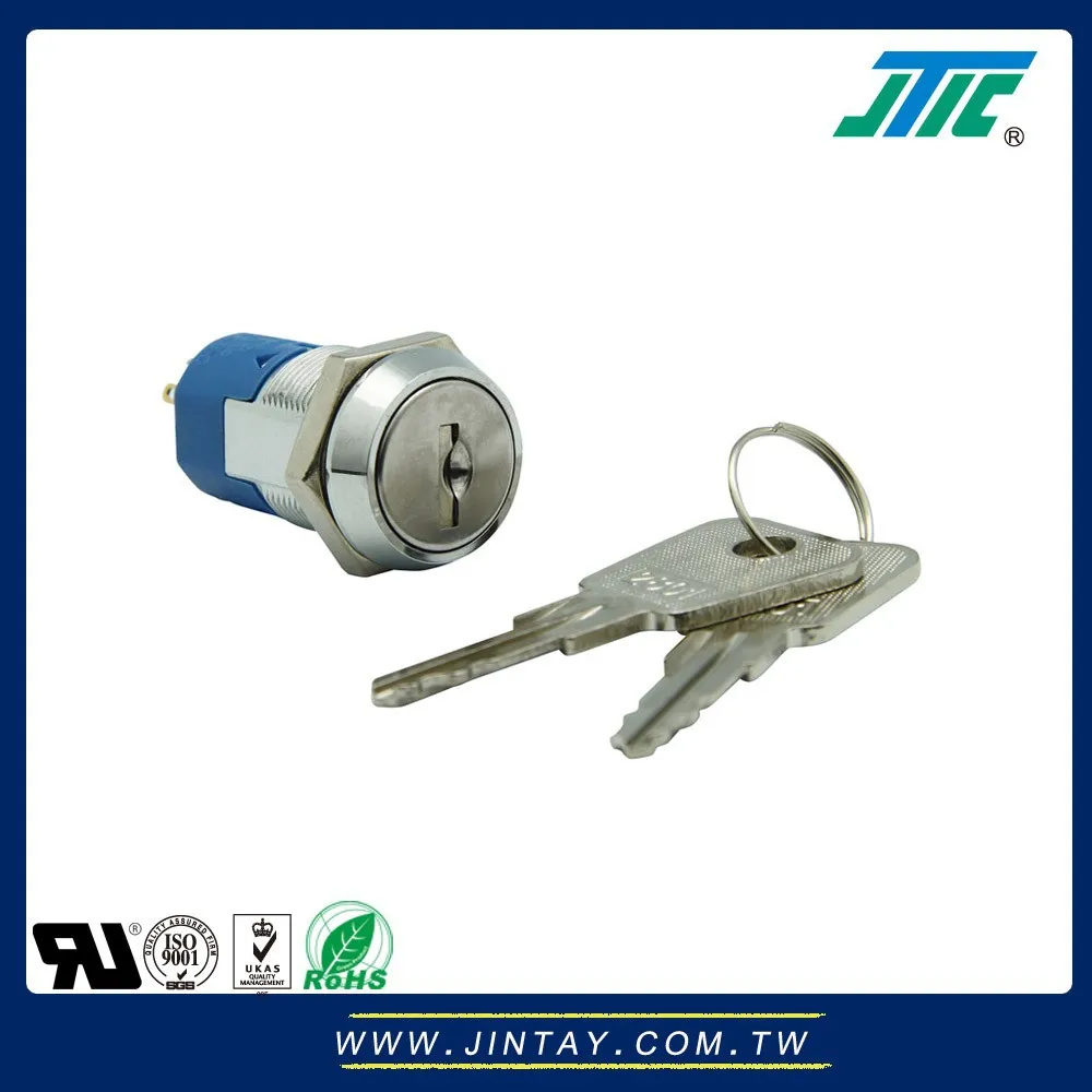 
19mm large full size electrical SP or DP key switch lock 