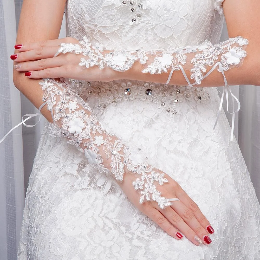 
New Arrival wedding hand gloves for bridal 
