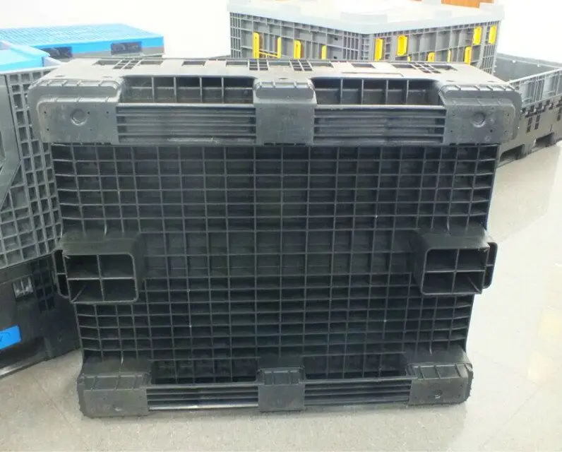 Складная пластиковая коробка для поддонов/большая коробка, пластиковый контейнер/кубическая кислота