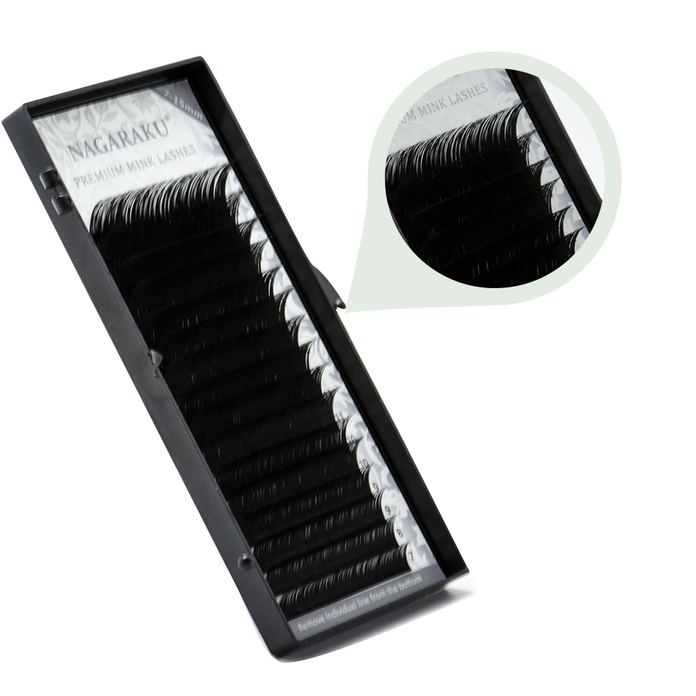 Накладные норковые ресницы оптом, Индивидуальные ресницы премиум класса, Классические ресницы mega eyelash