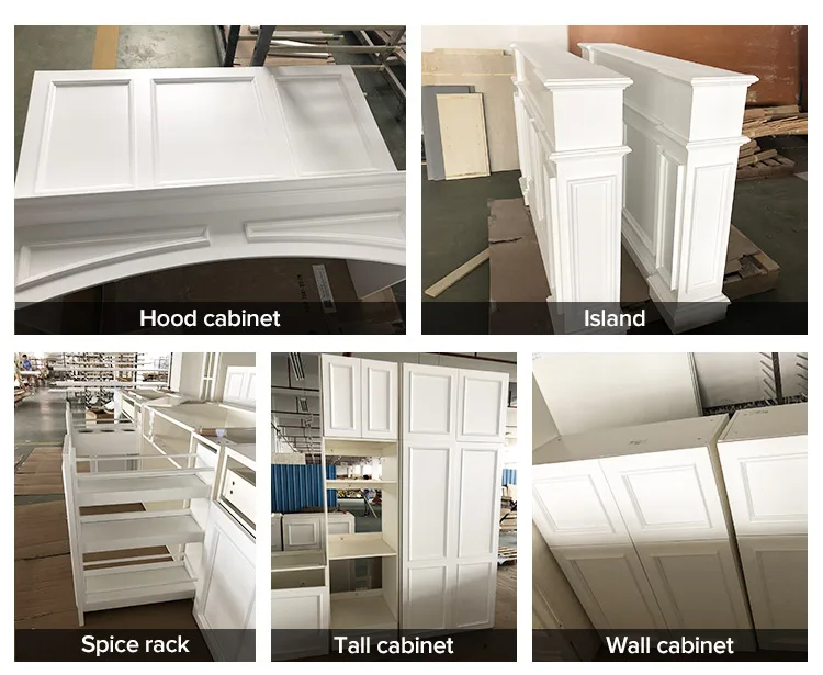 Home Improvement High Quality Solid Birch Wood Kitchen Cabinet With Soft Close Hinge And Slider