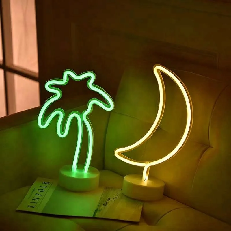 Palm Tree LED Neon Table Lamp