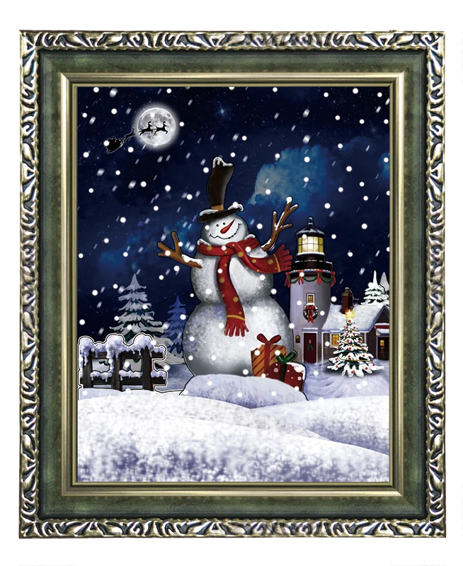 
New Year Personalized Plaques with Funny Snowman Christmas Decorating Themes 