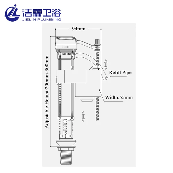High quality toilet water tank cistern fill valves-T1101B