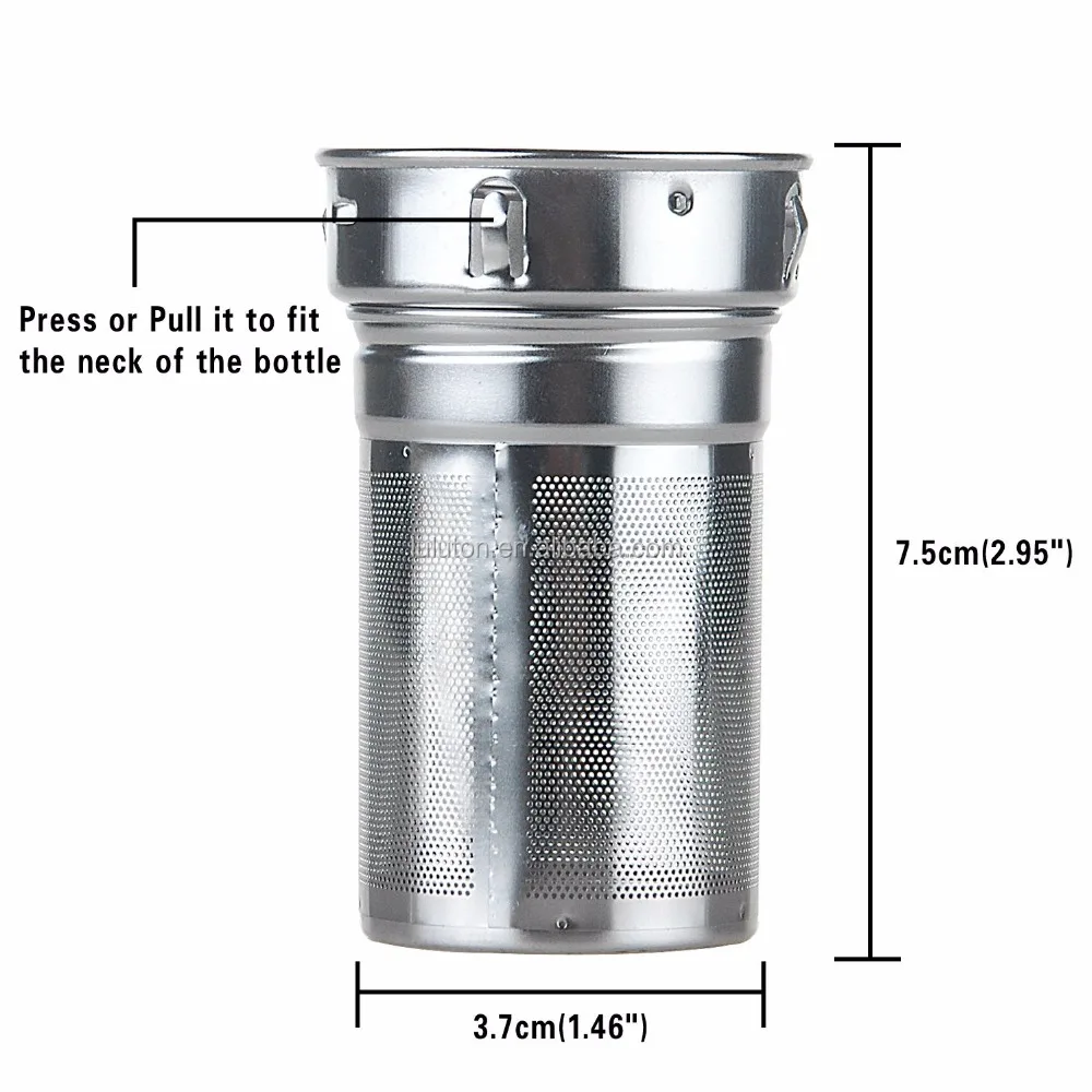 Tea Infuser Tumbler Fruit Infusion Glass Bottle Coffee Brewer with Filter