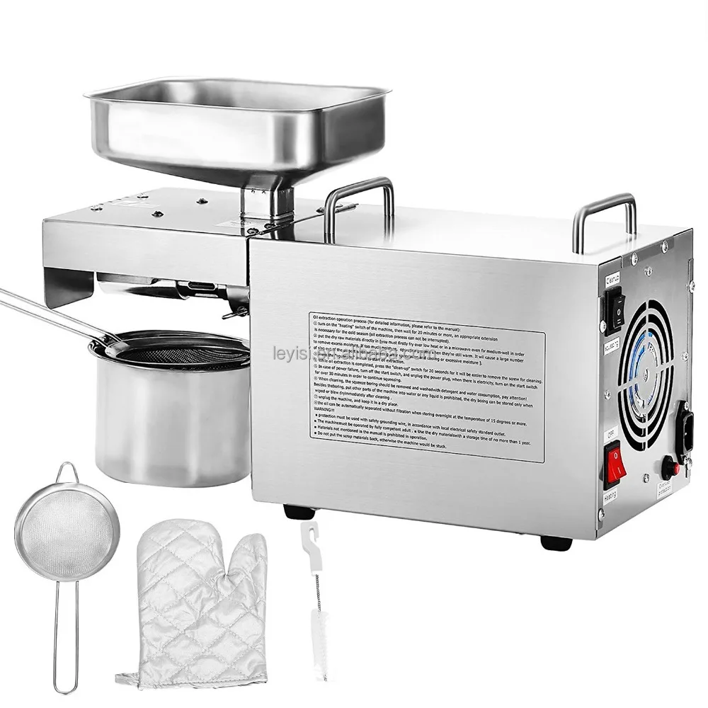 Household small  stainless steel mini flax seed oil press machine