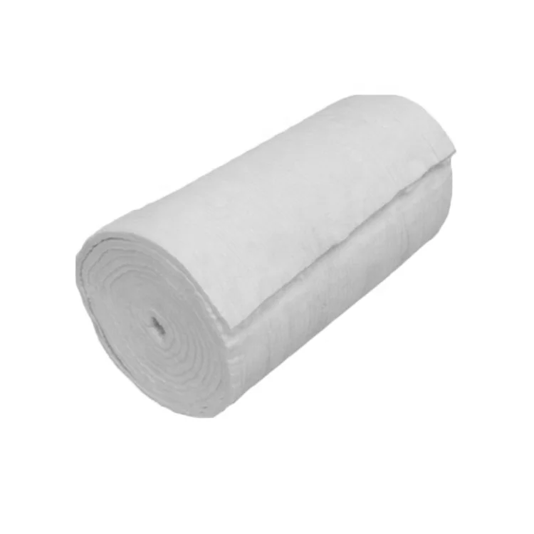 Thermal insulation Polycrystalline mullite 1600 celsius ceramic fiber blanket with 72% AL2O3 for heating furnace refractory coat