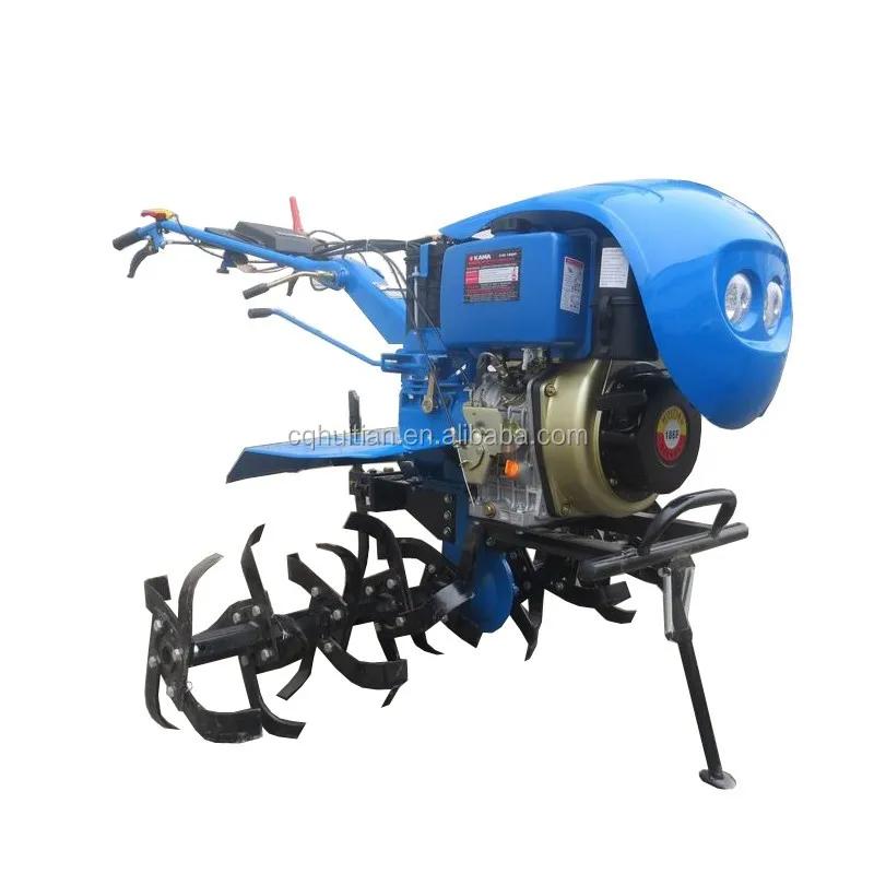 New Handle 4+1Group x 4 Pcs Blades 9HP Agriculture Rotary Tiller