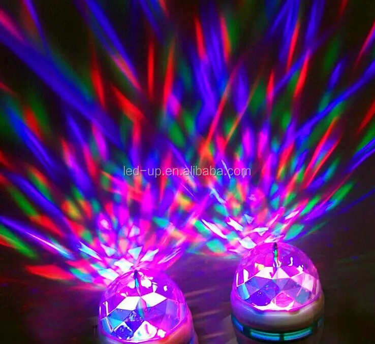  3 Вт RGB Светодиодная лампа для дискотеки светодиодная полноцветная