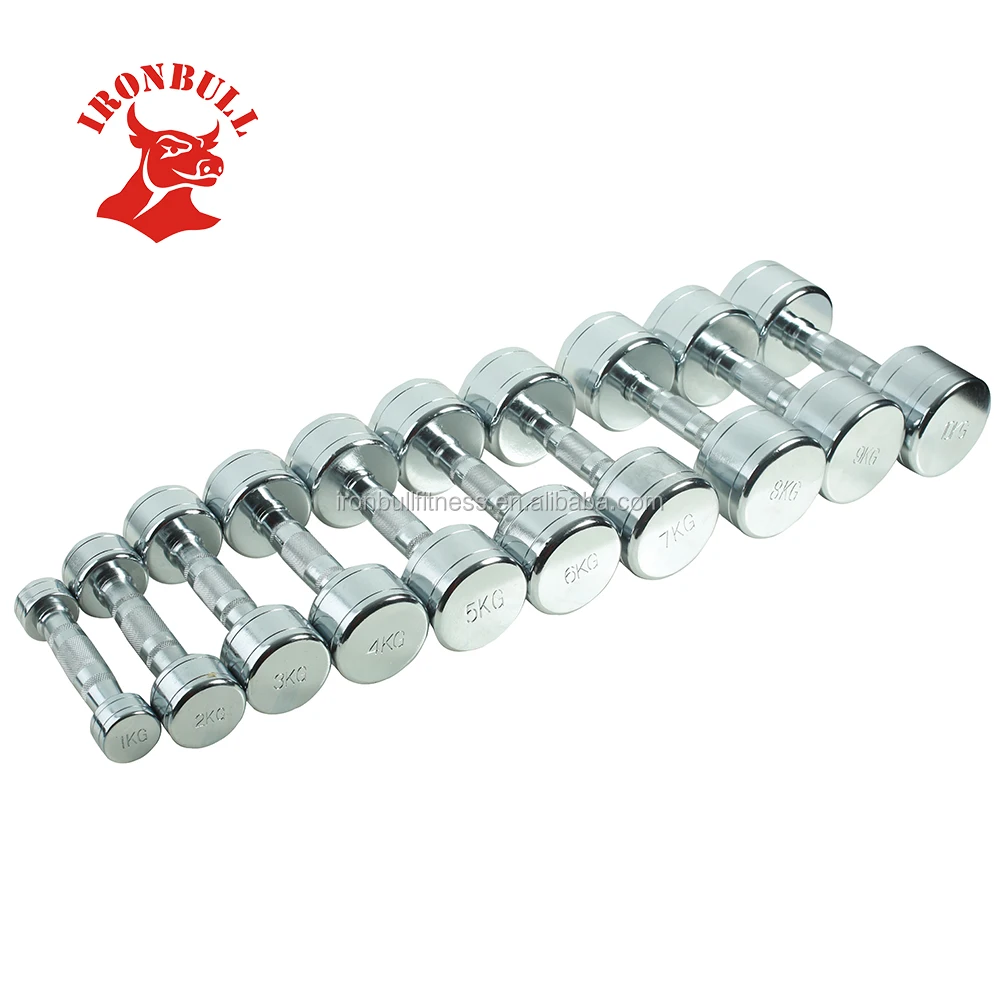 chrome stainless steel dumbbell