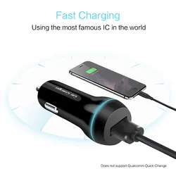 USB 3.0 Dual USB Car Charger Adapter fast charging portable power adapter supply