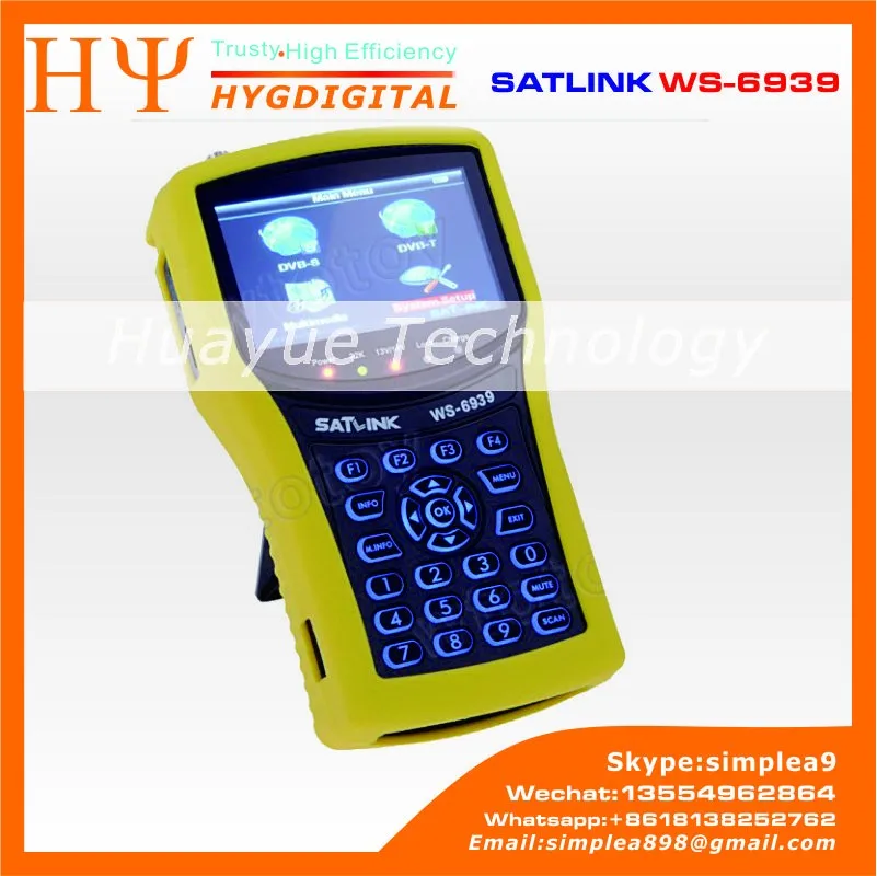 satlink ws6939 satlink WS-6939 dvb-s&dvb-t combo satellite finder satlink ws-6939 satellite terrestrial signal finder meter