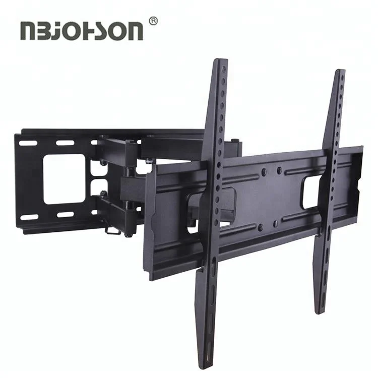 Heavy Duty Металл Черный вращения тв крепление полный движения настенный кронштейн