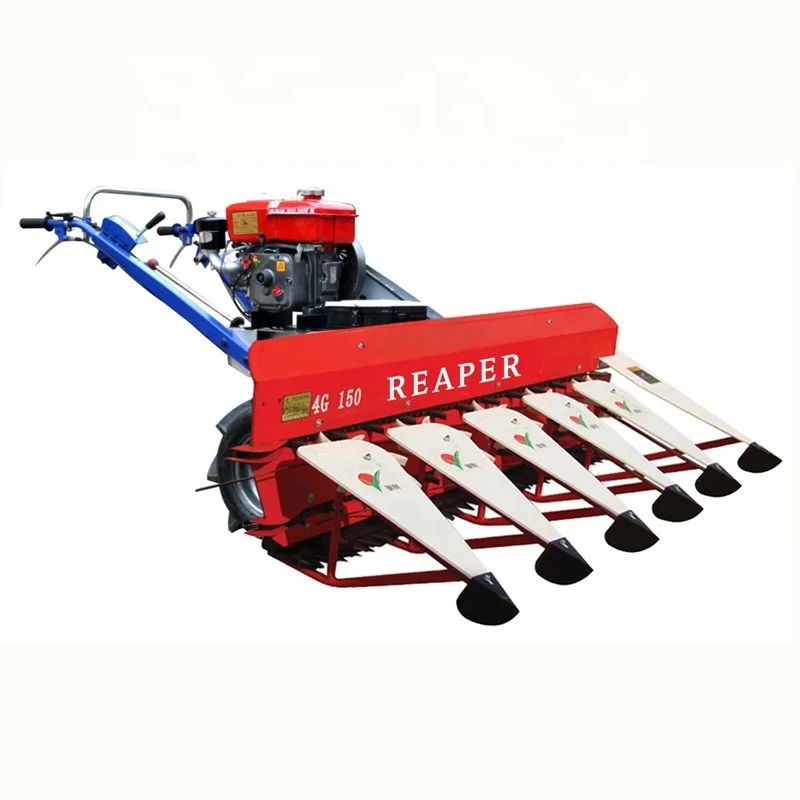 Miwell 1200mm Cutting Width Harvester Wheat Paddy Rice Cutting Machine Mini Reaper