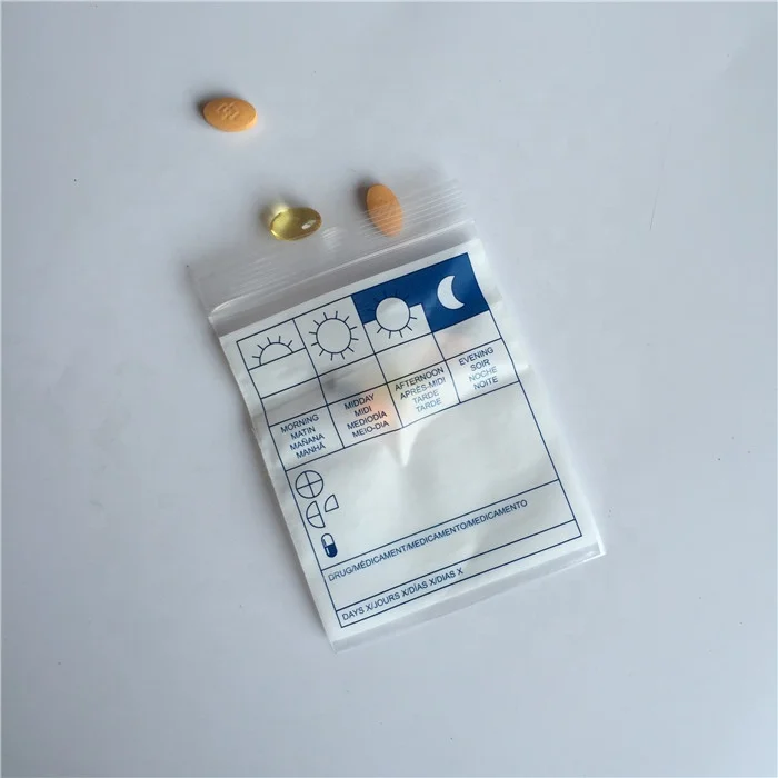 Plastic Clinic pharmacy medical reclosable envelope