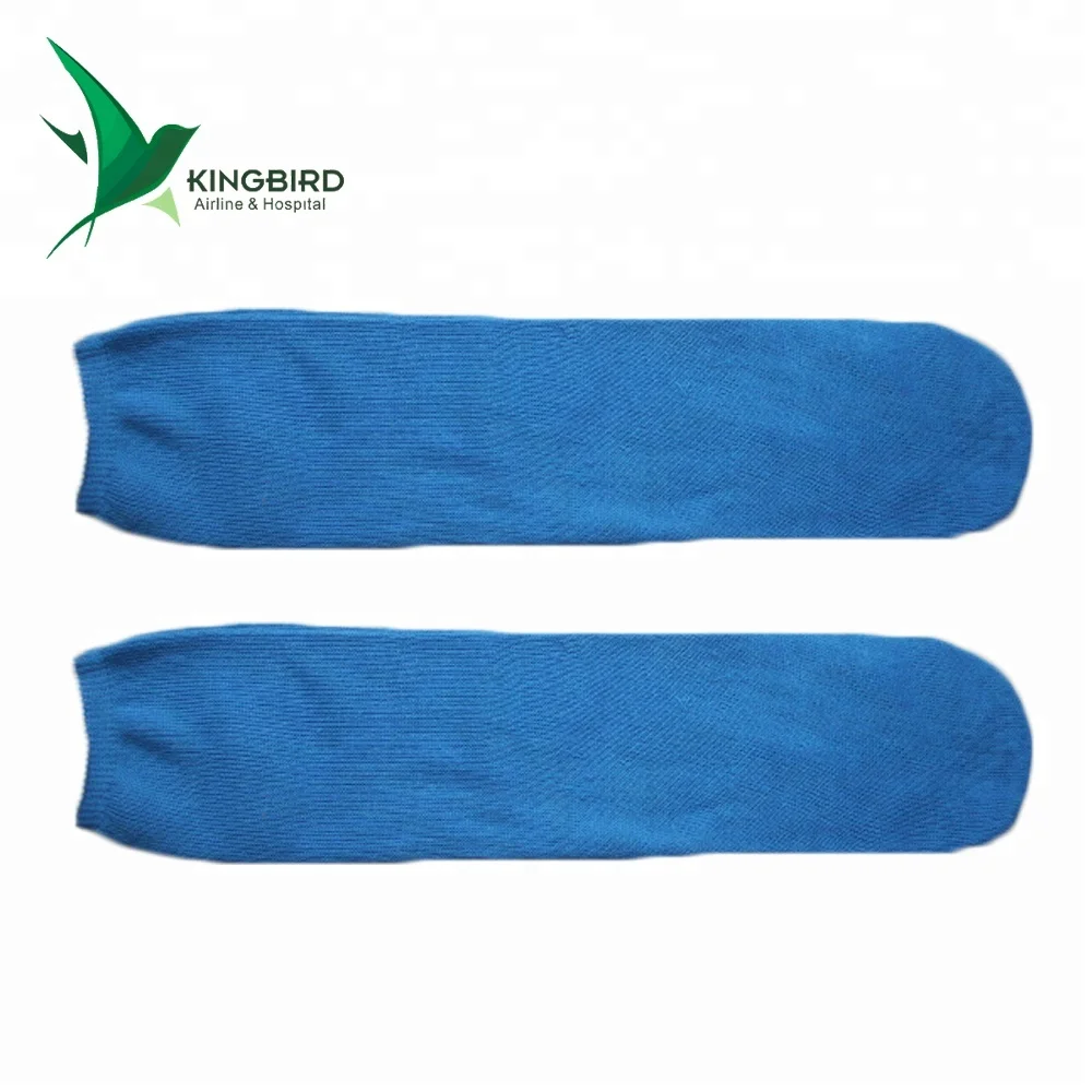 20-30g Disposable Airline Sleeping Tube Sock Long Plain Socks for Airplane