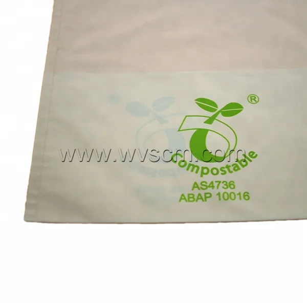 100% OXO Biodegradable Compostable Eco Friendly Plastic D2W EPI Cassava Corn Starch Die Cut Bags Wholesale