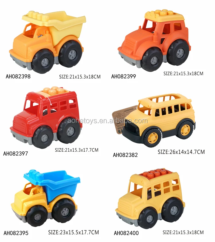 non-toxic material for kid Various garbage dump truck plastic car toy for baby 2 age+