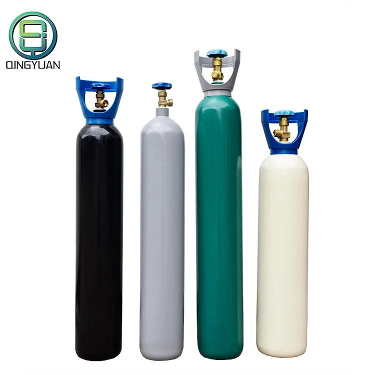 big capacity and high pressure empty helium/oxygen/nitrogen/hydrogen/co2 fire extinguisher gas cylinder