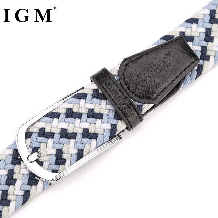 Fashion braided  belt elastic stretch sports belt china in bulk