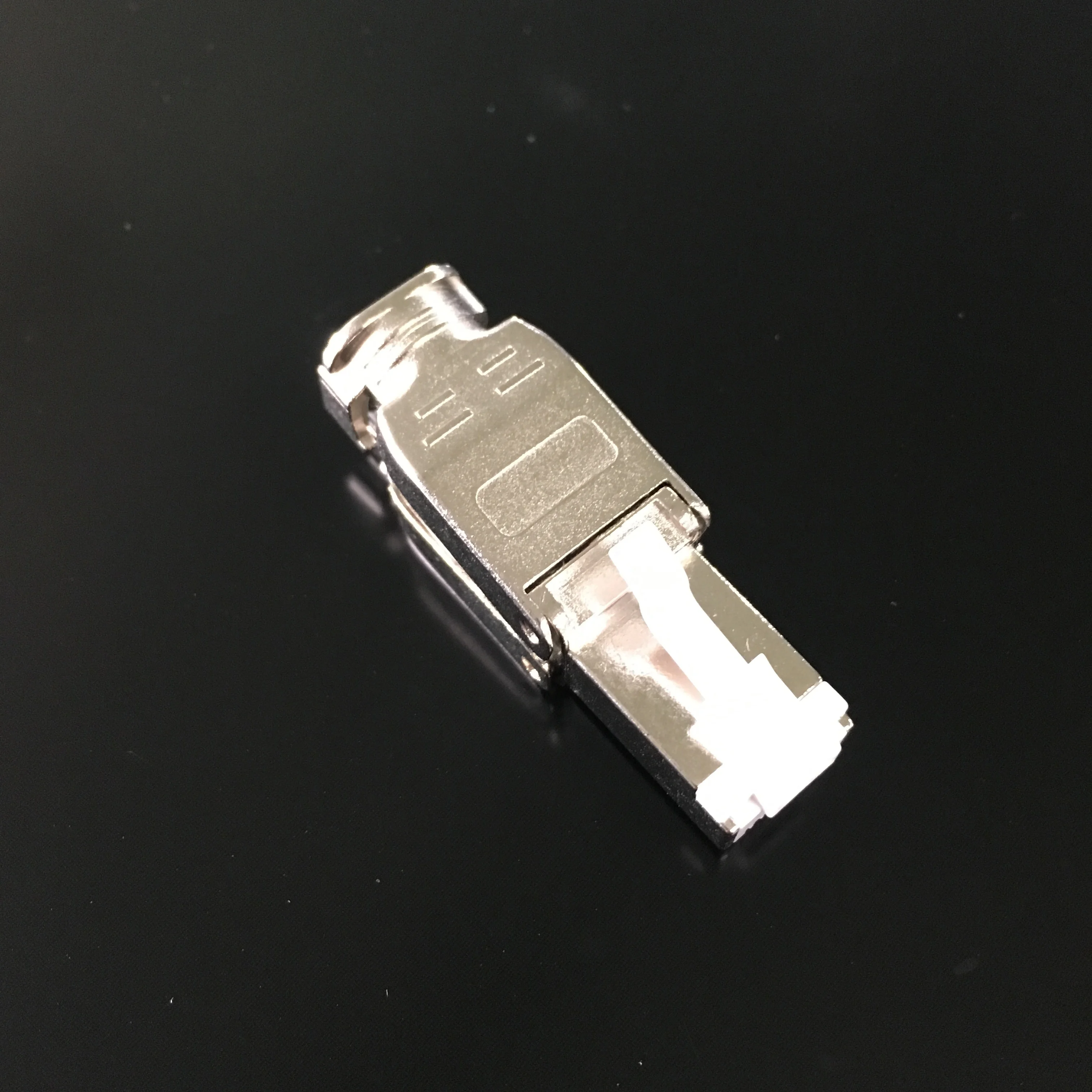 Shielded RJ45 Cat6A Toolless Modular Plug For 22AWG-26AWG Cable